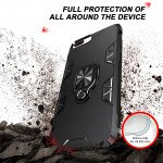 Wholesale Ultimate Shockproof 360 Ring Stand Case with Magnetic Metal Plate for iphone SE 2020 / 8 / 7 (Black)